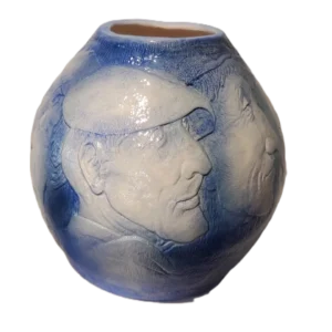 Vase buruak bleu