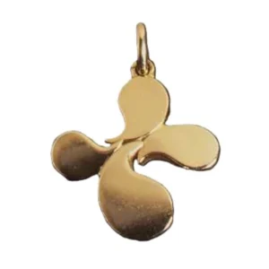 Médaille lauburu Or (croix basque)